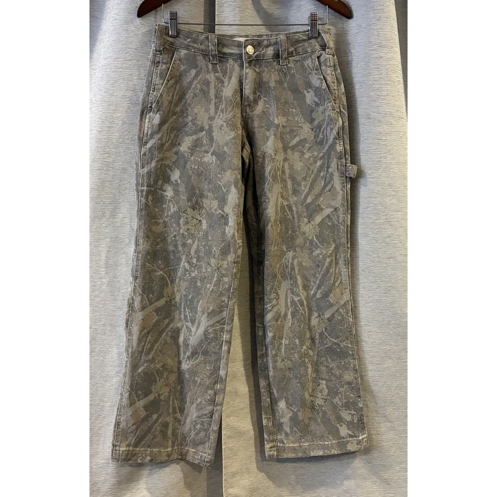 DISCLOSURE‎ Pants Women's 3/26 Light Camouflage Cotton Spandex Relaxed Fit